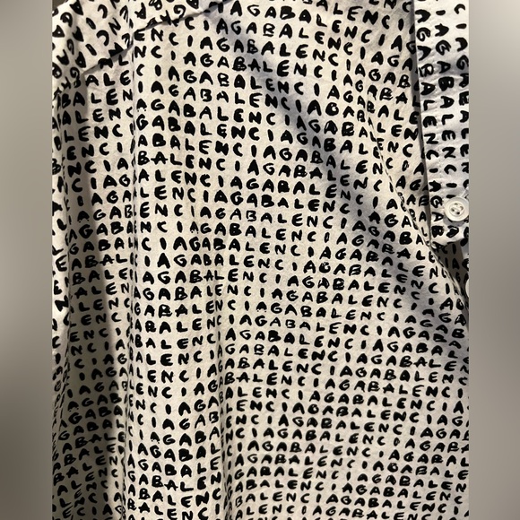 MEN'S ARCHIVE LETTERS SHIRT IN BLACK - Picture 4 of 5